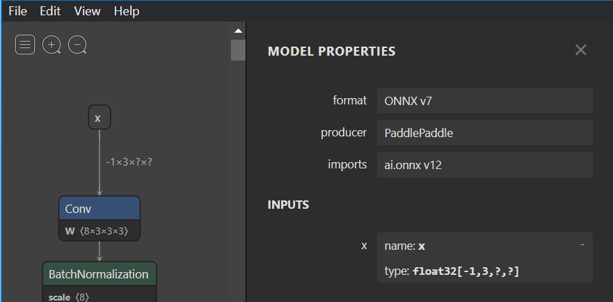 Model with dynamic input shape